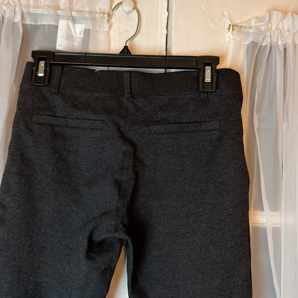 Betabrand Cropped Dress Yoga Pants Women's Small Charcoal Gray Stretch Career - Picture 7 of 8
